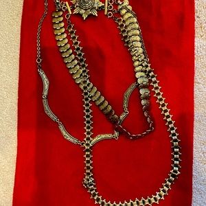 Cabi gold statement necklace